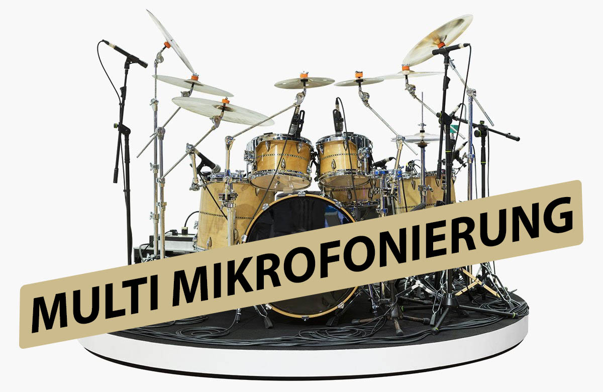 Multi Mikrofonierung Aufnahmen Recording Schlagzeug